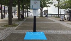 Panier de basket poubelle au Havre