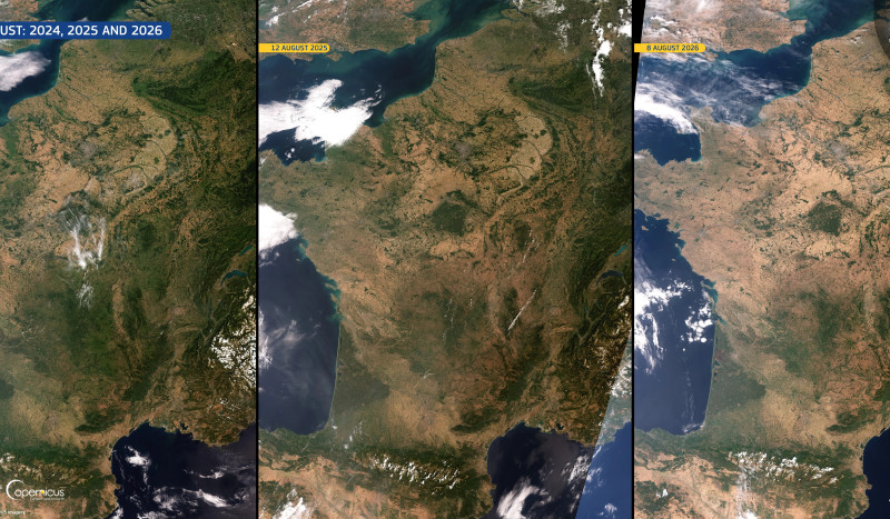 Union européenne, imagerie Copernicus Sentinel-3