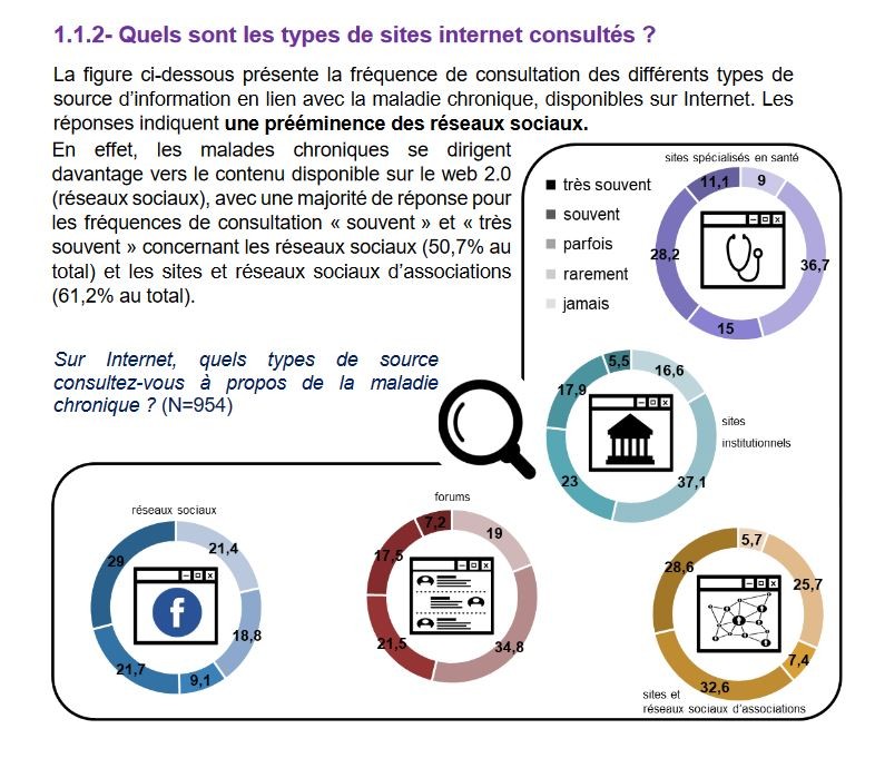 rapport maladie chronique et Internet