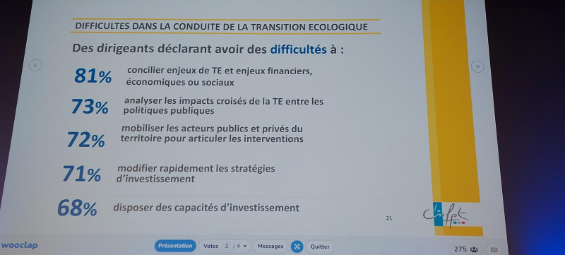 les chiffres clefs CNFPT transition écologique